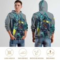 thumbnail image 6 of Mobile Suit Gundam Hoodie 3D Print Pullover Hooded Long Sleeve Sweatshirts Tops Blouse with Pocket for Mens Womens, 6 of 8