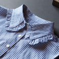 thumbnail image 4 of CAILDANL Blue Striped Detachable Collar Shirt,Half Blouse False Collar for Lady Girls Men, 4 of 6
