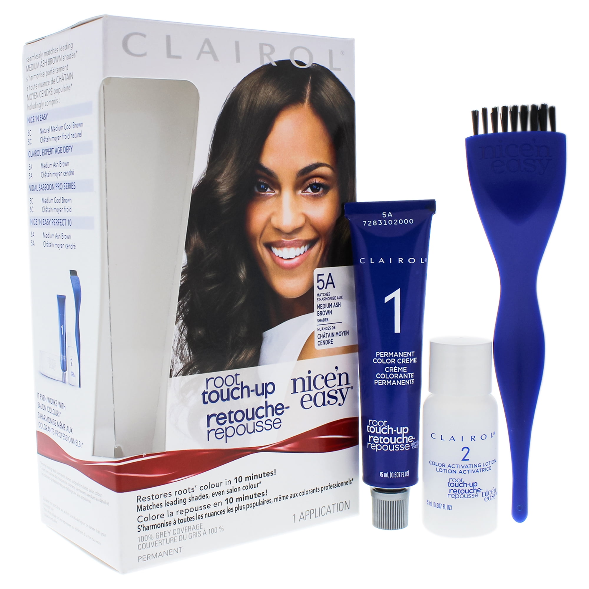 Clairol Nice n Easy Root TouchUp Permanent Color 5A Medium Ash Brown
