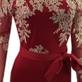 thumbnail image 6 of BKQCNKM Wide Leg Pants For Women Women'S Pants Jumpsuit Wide Leg Romper Off Ladies Up Women Casual Lace Lace Shoulder Playsuit Women'S Jumpsuit Work Pants For Women Red S, 6 of 6