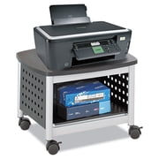 Safco Products Scoot Underdesk Printer Stand , Black, Powder Coat Finish, Swivel Wheels for Mobility