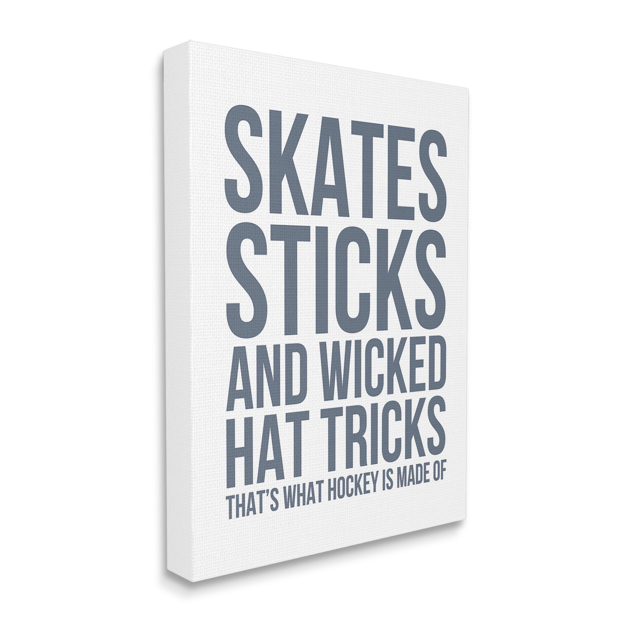 Stupell Industries What Hockey Is Made Of Sports Painting Gallery Wrapped Canvas Art Print Wall Art, 24 x 30