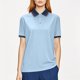 thumbnail image 2 of Negro Camisa de Manga Corta Mujeres Sólido Deportes Solapa Camisa Seca, Unisex Manga Corta Ropa de Trabajo Superior para Ocasional, 2 of 8