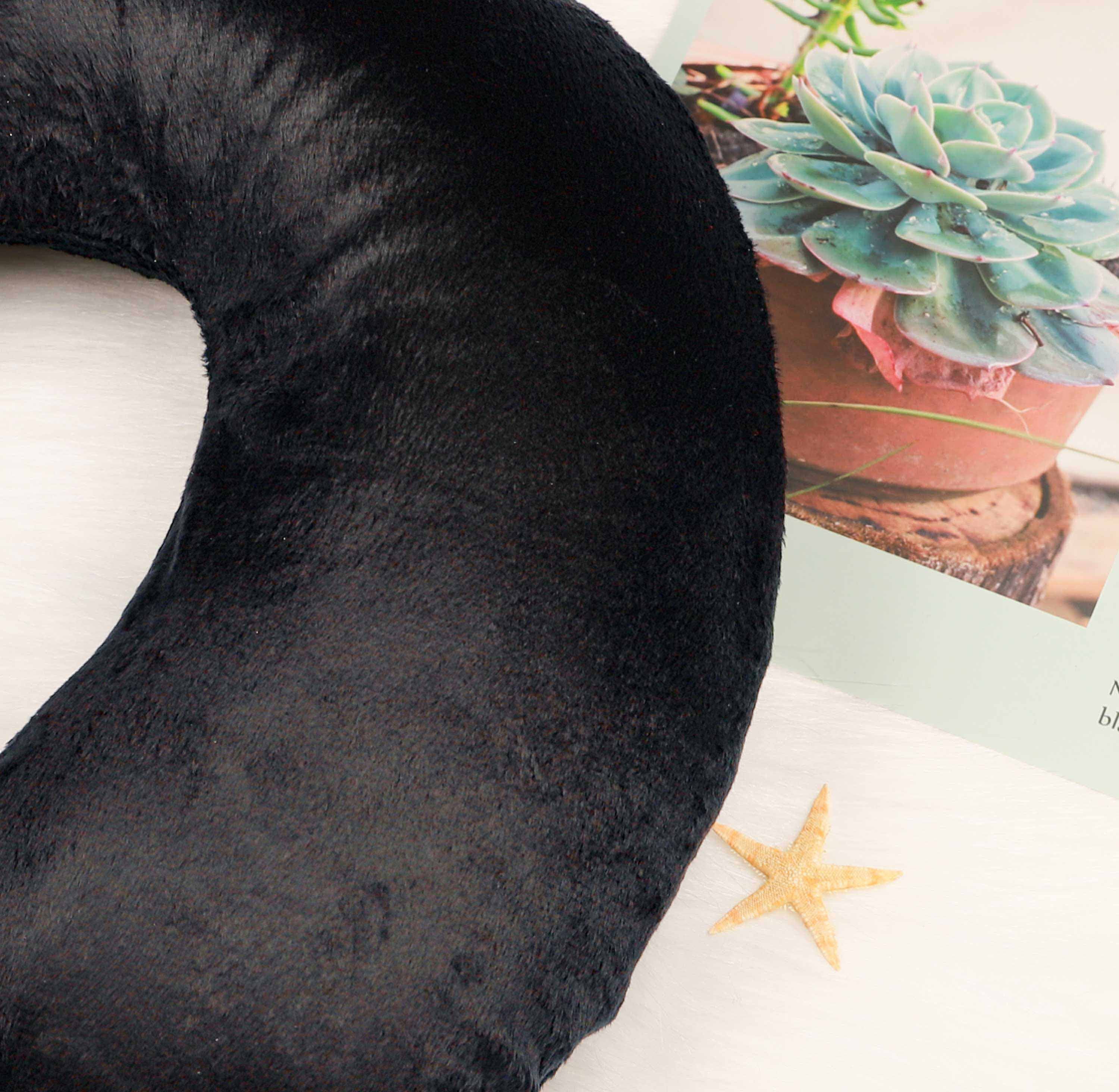 Bon Voyage® Classic Memory Foam Travel Neck Pillow, Black