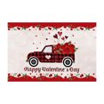 thumbnail image 2 of Valentines Decor Valentine's Day Truck Door Mat Valentines Welcome Mat for Front Door Red Truckload of Love Rustic Farmhouse Mat Non-slip Washable Seasonal Holiday Floor Mat Indoor Outdoor, 2 of 3