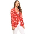thumbnail image 2 of Women's Pattern Print Casual Office Long Sleeve Open Front Blazer jacket, 2 of 5