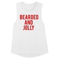 thumbnail image 1 of Bearded and Jolly Women's Muscle Tank 2X-Large White, 1 of 5