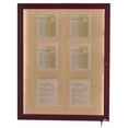 thumbnail image 6 of Aarco Products  Inc. LWL3624O Indoor/Outdoor LED Lighted Display Case with Oak Wood-Look Finish. Posting Surface is Neutral Burlap Weave Vinyl. 36 in.Hx24 in.W. One Door., 6 of 7