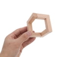 thumbnail image 4 of Miangastore Support de Lampe Carré Finition Bois Naturel 2 Pcs 2.36x2.36x2.36 Po, 4 of 8