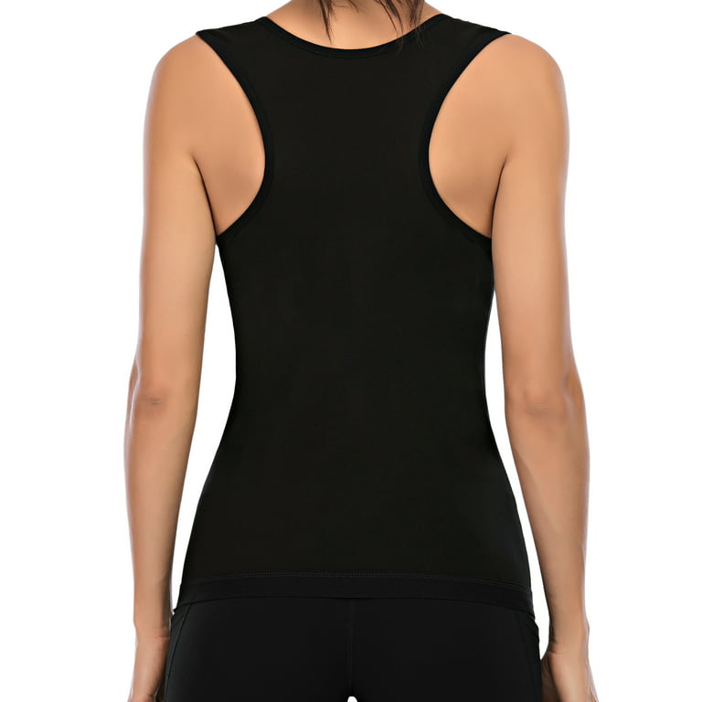 SHCKE Women Body Shaper Slimming Shirt Tummy Vest Thermal Compression Base  Layer Slim Tank Top Shapewear Lose Weight Sauna