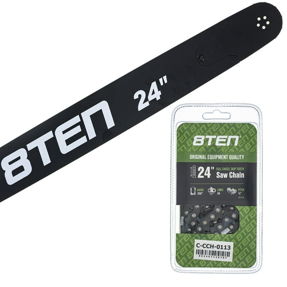 8TEN 24" Chainsaw Bar & Chain .058 3/8 84DL for Husqvarna C85-84 MK1010298