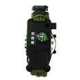 thumbnail image 4 of Montre de Survie Outils de Camping Équipement de Randonnée Torche Finition Soignée Fournitures Extérieures Cadeau Sucré Gadget d'Urgence Vert Armée, 4 of 8