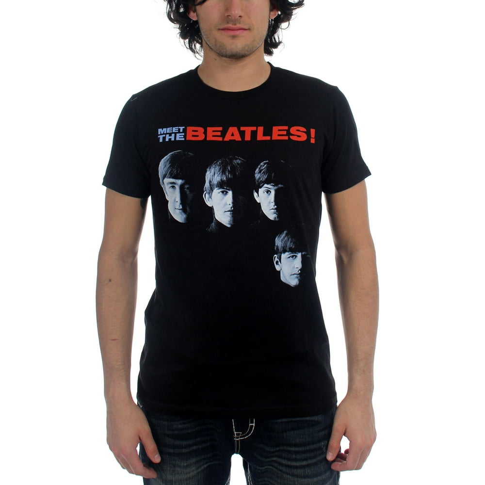 The Beatles - The Beatles - Mens Meet the Beatles T-Shirt In Black ...