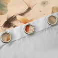 thumbnail image 4 of Manfei Ink Koi Fish Black Out Curtains, Lotus Leaf Pond Curtains Pack of 2 (42x63 Each) Home Decor, Beige Green Orange, 4 of 6