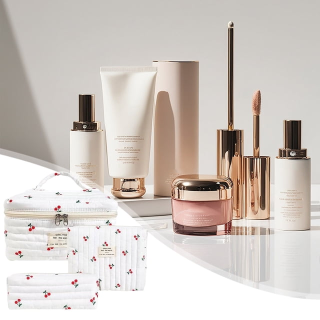 Fiudx Ofertas flash del día solo en línea Pequeño bolso cosmético fresco y encantador pequeño bolso portátil de la colección del lavado