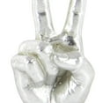 thumbnail image 5 of 7", 7", 6"H Silver Polystone Hands Sculpture, by CosmoLiving by Cosmopolitan (3 Count), 5 of 13
