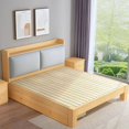 thumbnail image 3 of Modern Luxury Loft Bed Children Single Kawaii Wood King Size Bed Frame Nordic Cheap Adults Cama Plegable Furnitures For Bedroom My Lux Decor Round, 3 of 15