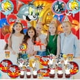 thumbnail image 6 of Tom and Jerry 16th Tableware Balloons Cake Toppers Backdrop Banner Supplies Party Decor Plates Decorations, 6 of 7
