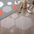thumbnail image 5 of 6Pcs Hexagon Quilting Template Acrylic Quilting Rulers, 5 of 7