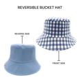 thumbnail image 2 of Empire Cove Checkered Tile Reversible Bucket Hat Fisherman Cap Women Men Blue, 2 of 5