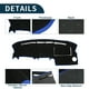 thumbnail image 4 of Cubierta de tablero Unique Bargains para camioneta Ford F150 antideslizante | Alfombrilla de cubierta de consola central negra y azul 1 pieza, 4 of 6