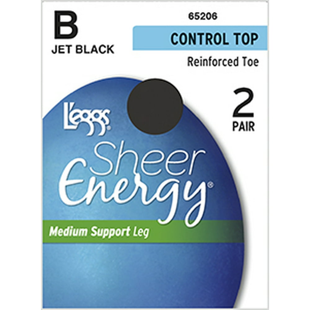 L'eggs Hanes L'eggs Women's Medium Support Reinforced Toe Control Top