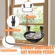 thumbnail image 5 of Hamaca plegable para ventana de gatos Homegroove 45x30cm Negra, 5 of 9