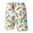 thumbnail image 5 of Kdxio Cute Carrot Pattern Mens Casual Shorts - Drawstring Summer Beach Sports Shorts for Men, 5 of 9