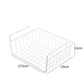 thumbnail image 4 of Under Shelf Wire Baskets, Trianu Cabinet Wire Hanging Basket Shelves, 10.82 x 9.84 x 5.11 inches, White, 4 of 8