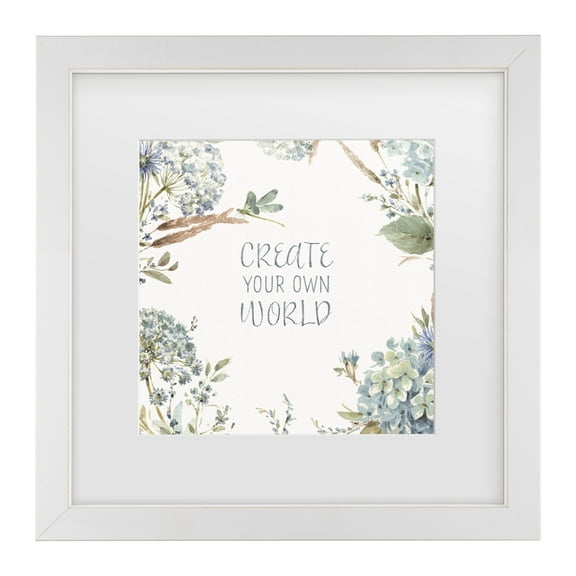 Lisa Audit 'Bohemian Blue 13' Matted Framed Art