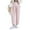 Pink, variant on Bixock Women's Maternity Pants Elastic Waist Solid Color Over The Belly Straight Casual Wide Leg Pants with Pocket Pregnancy Clothes Pants