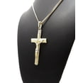 thumbnail image 5 of iJewelry2 Gold-tone Crucifix Cross Pendant Cuban Chain Necklace 18'', 5 of 5
