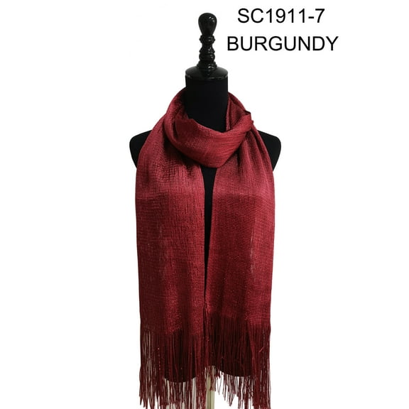 burgundy Sparkly Metallic Shawls and Wraps,Women's Glitter Pashmina Shawl Scarf forformal Evening Party Dresses