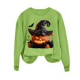 thumbnail image 7 of Jsaierl Halloween Sweatshirts for Women Plus Size Pumpkin Graphic Pullovers Fall Loose Fit Round Neck Long Sleeve Sweater Tops Halloween Clothes, Sizes S-2XL, 7 of 7