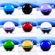 thumbnail image 1 of Bola de luz de cristal blanco, adornos transparentes blancos, bolas de cristal, decoraciones artesanales, color rojo simple, 1 of 5