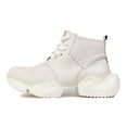 thumbnail image 2 of OSSTONE Moto Boots Sneaker Chukka Boots for Men Fashion Lace-up Leather Casual Shoes 5008-S-1-Off White-7.5, 2 of 6