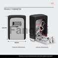 thumbnail image 2 of For Wall Mount Key Lock Box4 Position Combination Lock Boxblackgray, 2 of 3