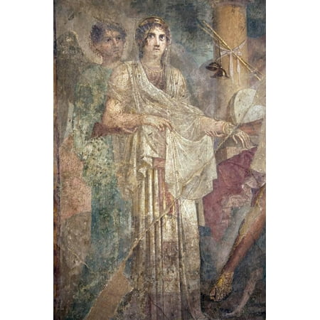 Italy, Naples Museum, from Pompeii, House of the Tragic Poet  (VII, 8, 3), Zeus and Hera Wedding Print Wall Art By Samuel