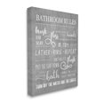 thumbnail image 3 of Stupell Industries Bathroom Rules List Sign Graphic Art Gallery Wrapped Canvas Print Wall Art, Design by Conrad Knutsen, 3 of 4