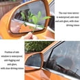 thumbnail image 4 of 8Pcs Car Rear View Mirror Film Waterproof Protective Film Anti Fog Anti Glare Anti Scratch Anti Water Mist HD Mirror Window Film for Cars Blind Spot Safe Driving, 4 of 10