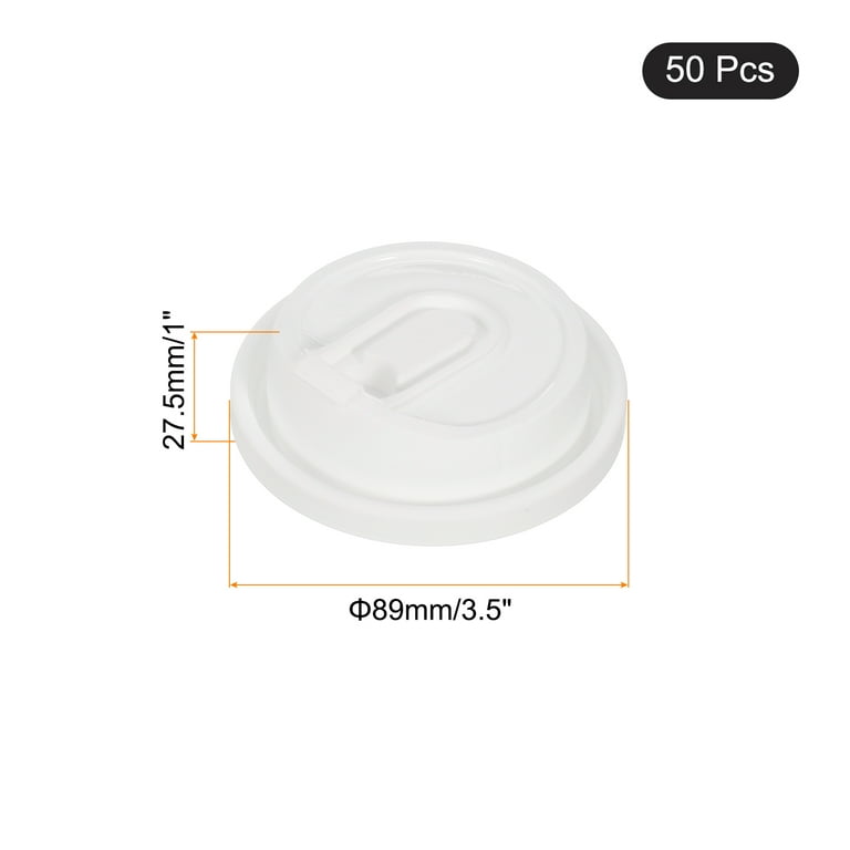 EcoQuality Disposable Dome Lids - 25 Pack Universal Coffee Cup Lids For 10oz-20oz Paper Cups