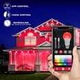 thumbnail image 3 of Monster Outdoor 200ft LED Smart Lights, RGBIC and Multiwhite Permanent Outdoor Lights with Voice Control, 100 feet Pack of 2, 3 of 10