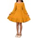 thumbnail image 5 of Vestido Largo de Manga Larga de Color Sólido de Moda Y Cómodo para las Niñas con Falda Plisada de Cinturón para Diario, Viajes, Vacaciones, Fiestas de Cumpleaños, 5 of 8