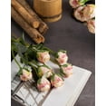 thumbnail image 3 of 24pcs Artificial Vintage Roses Fake Silk Rose Flowers with Long Stem for DIY Bouquets Wedding Centerpiece Party Home Kitchen Decoration(Burnt Orange), 3 of 5