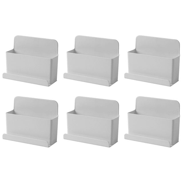 Caja de almacenamiento de control remoto Soporte de enchufe de teléfono de montaje en pared Organizador para el hogar (B)