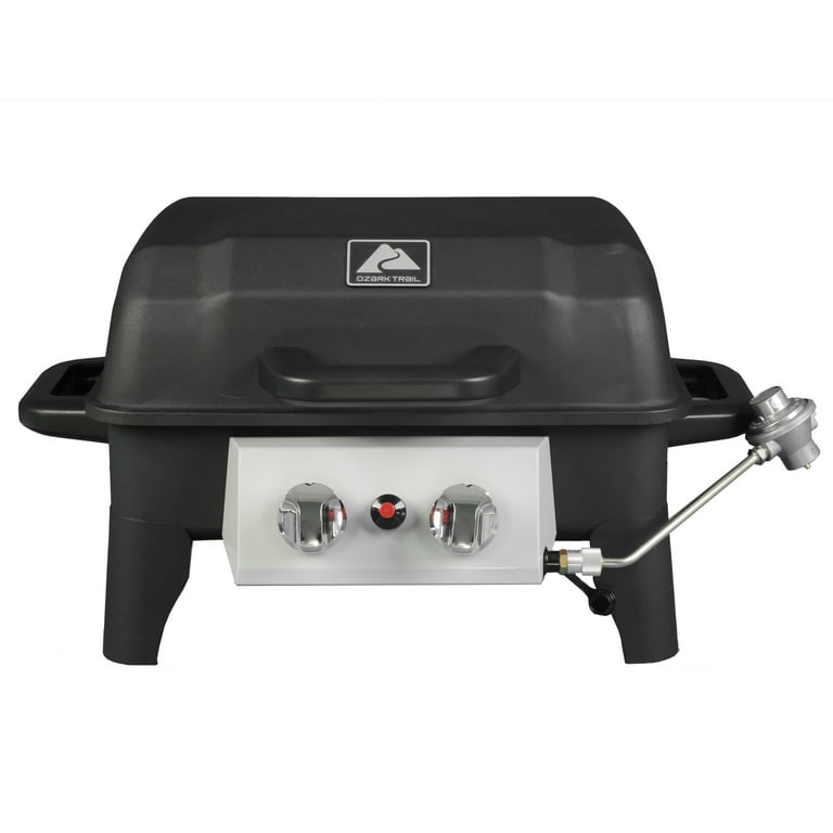 Ozark Trail 2 Burner Portable Propane Gas Grill, GBT2226W, Black