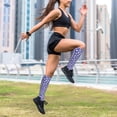 thumbnail image 6 of Lsque Daisies Flowers Pattern Sport Compression Socks for Men & Women 15-20 mmHg Knee High Nurse Pregnant Running Medical and Travel Athletic, 6 of 6
