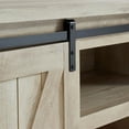 thumbnail image 3 of Edyo Living Rustic Farmhouse TV Stand Table w/ Sliding Barn Door, White Oak, 3 of 8