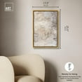 thumbnail image 5 of Sandstone Mirage Canvas Elegant Gold Abstract by Art Remedy, Gold Frame, 16" x 24", 5 of 7