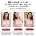 thumbnail image 5 of Women Wireless Breastfeeding Bra Seamless Front Buckle Maternity Bra Pregnant Underwear, 5 of 5